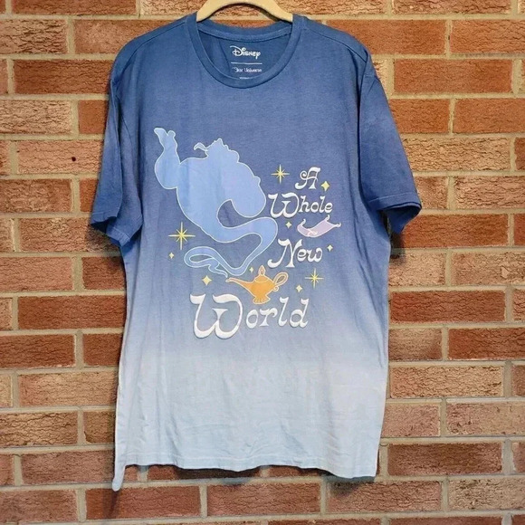 Disney Our Universe Tee Shirt Women's Size Medium New with Tags Aladdin Genie - Picture 1 of 7